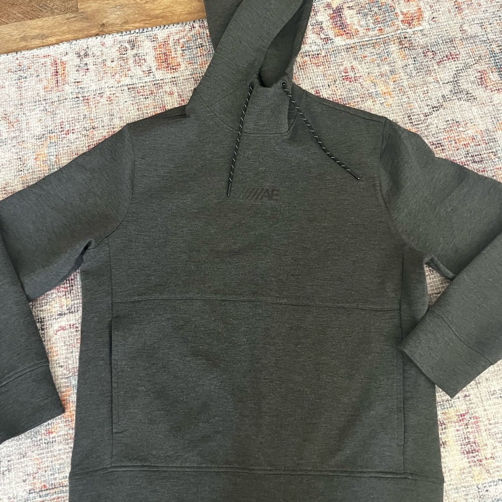 American Eagle AE Active 24/7 Men's Pullover Hoodie In Dark Gray